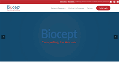 Desktop Screenshot of biocept.com
